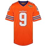 Phoneutrix Bobby Boucher 9 The Waterboy Adam Sandler Movie Mud Dogs Bourbon Bowl Football Jersey (Orange, XX-Large)