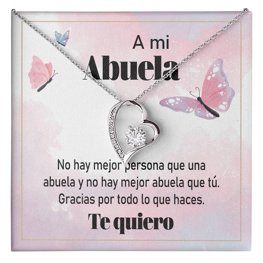 Bramart Collar Mujer A mi Abuela, Plata - Ideas de Regalos para ella, para el Día de la Madre, Cumpleaños o Navidad - E…