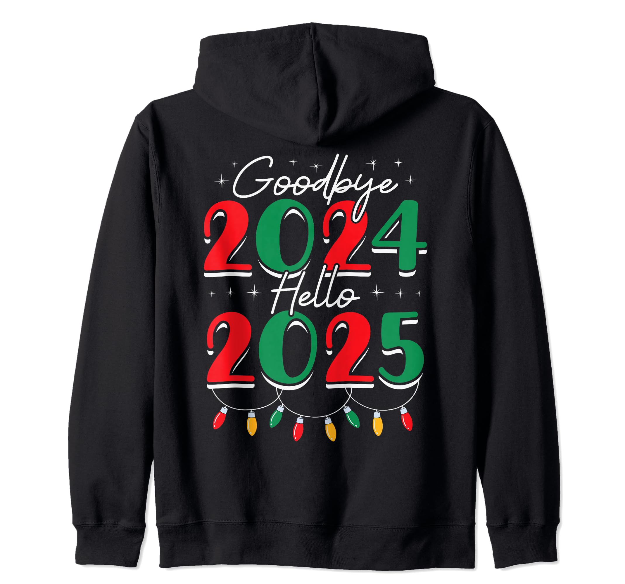 Amazon.com: Goodbye 2024 Hello 2025 Merry Christmas Happy New Year 