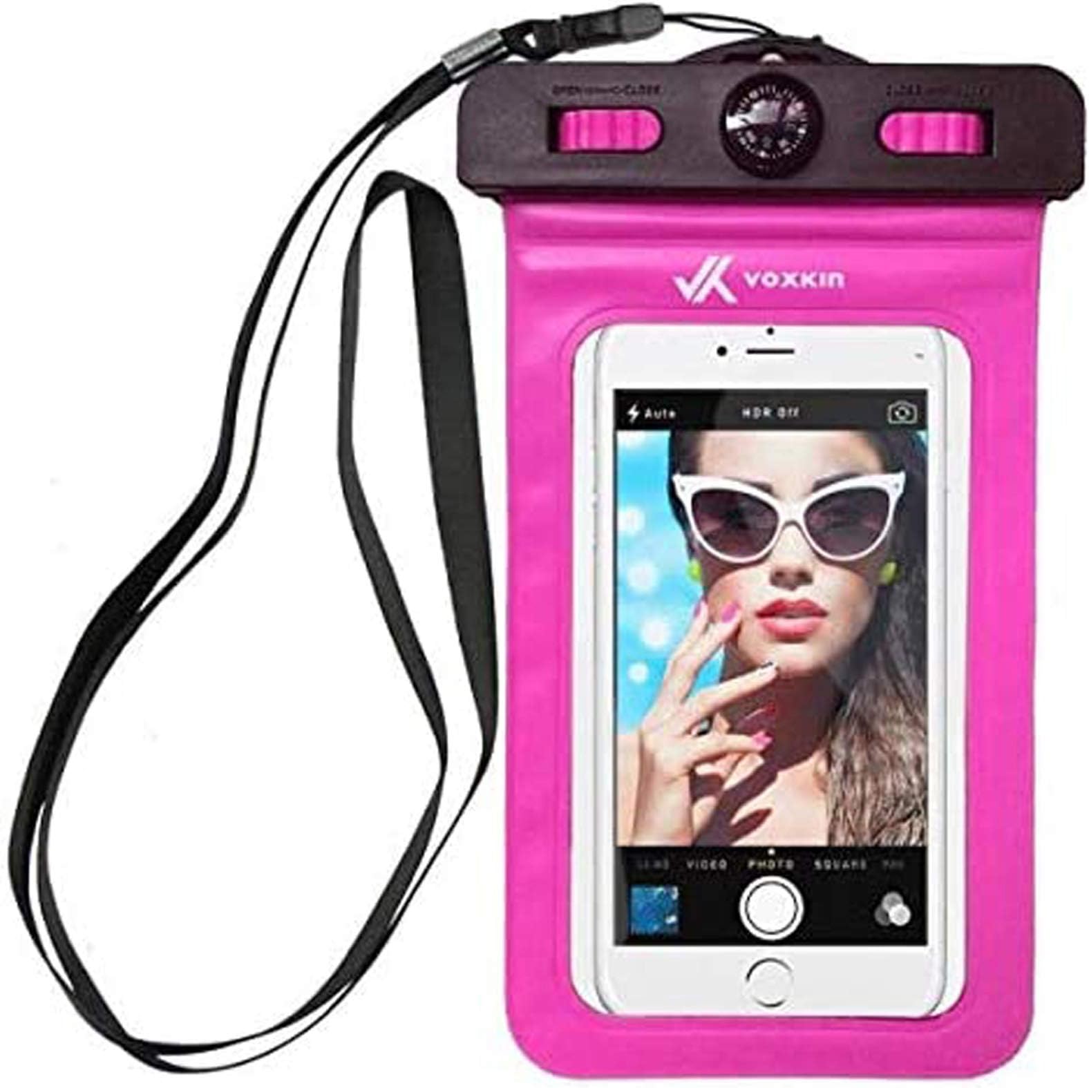 Premium Quality Universal Waterproof Case with Armband, Compass, Lanyard - Best Water Proof, Dustproof Bag for iPhone 12 Pro Max, 12 Mini, XR, SE, S21 Ultra, S20, OnePlus 8, 8 Pro, Pixel 5