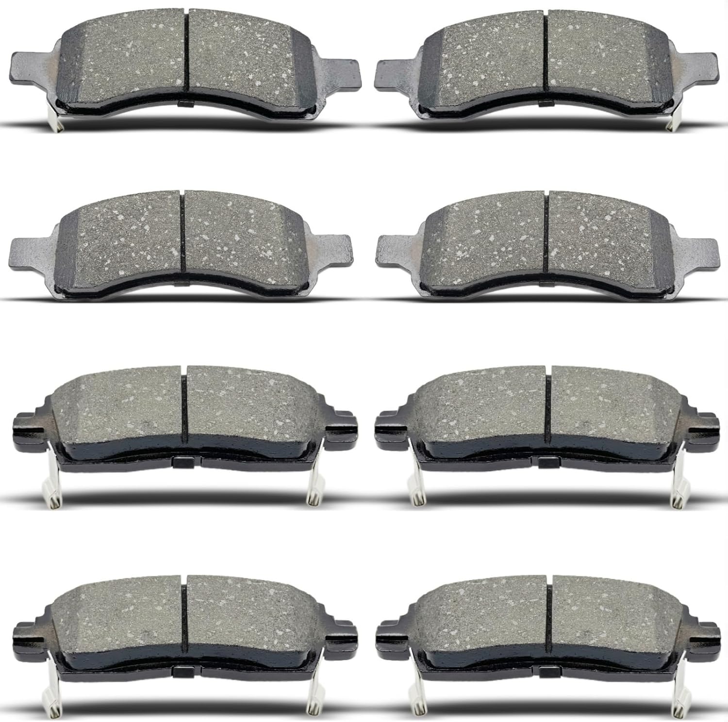 D883 D1169 Front Rear Ceramic Brake Pads Set Fit For 2008-2017 Buick Enclave, For 2009-2017 Chevrolet Traverse, For 2007-2016 GMC Acadia, For 2006 Chevy SSR, For 2007-2010 Saturn Outlook