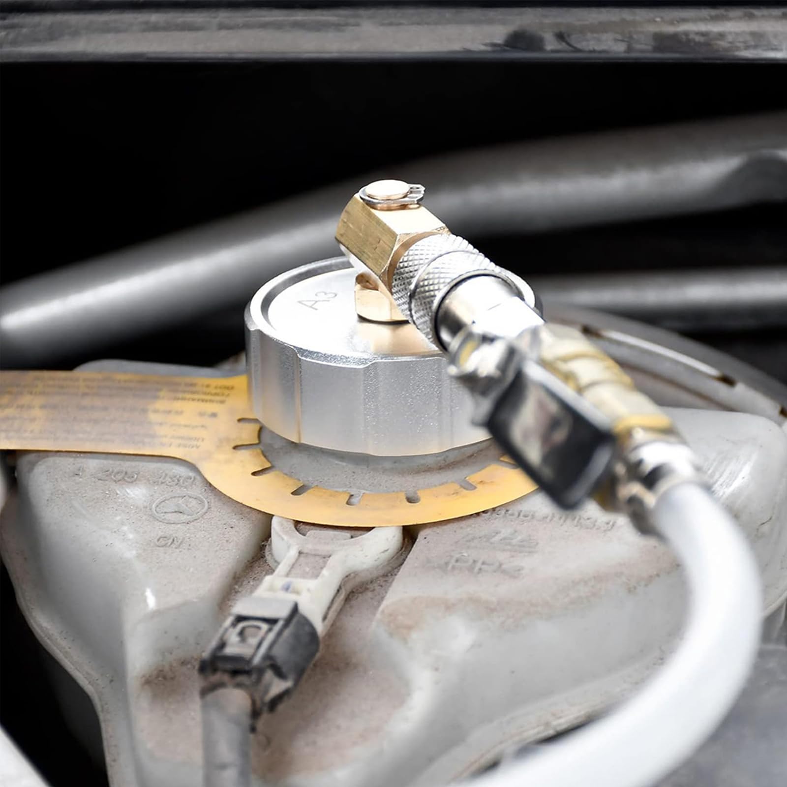1 lien de liquide de frein professionnel pour voitures européennes avec poignée en alliage d'aluminium et boîtier compact en alliage d'aluminium