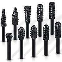 Vista 1 de ASNOMY 10 brocas para carpintería, para tallar madera, brocas para escofina de 0.248 in, vástago de 1/4 pulgadas, herramientas eléctricas