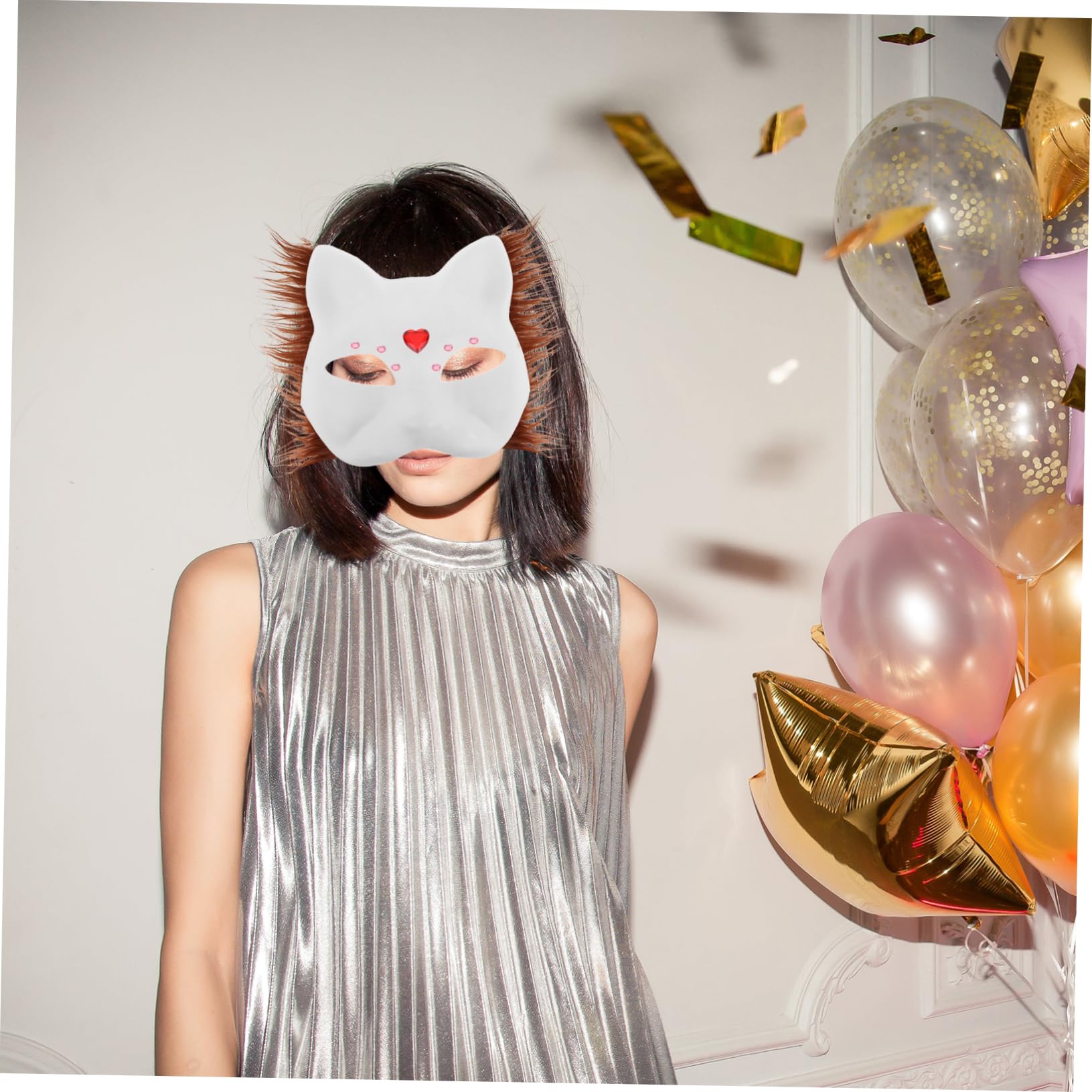 ibasenice Maschera Per Gatti - Maschera Semplice Morbida E Confortevole - Animale Per Bambini E Adulti