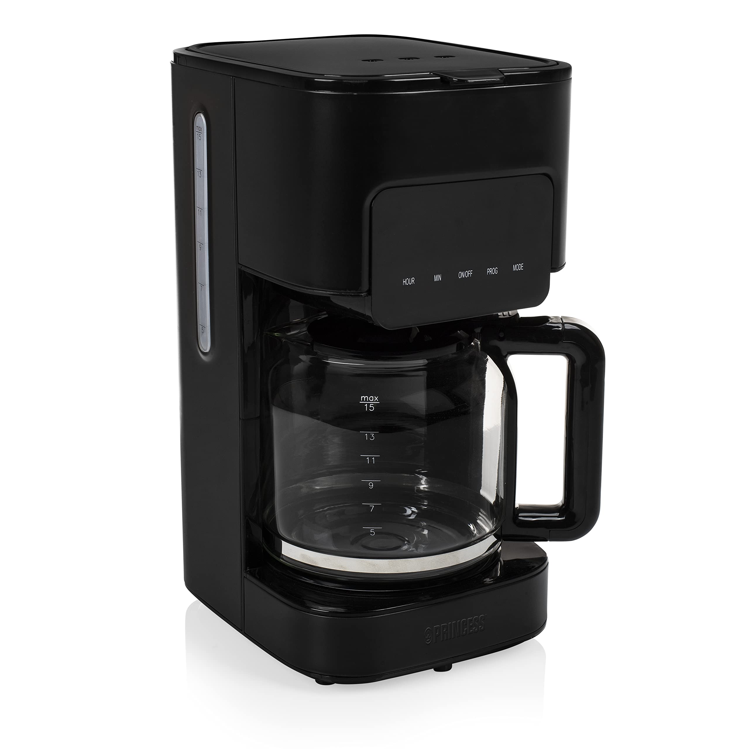 Princess 246014, cafetière programmable, 14 tasses, acier inoxydable