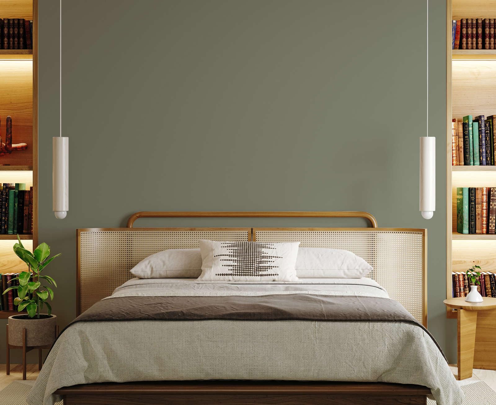 Luxury - Pintura de pared (2,5 L), color gris, verde oliva