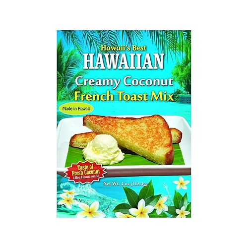 Hawaii's Best Mezcla de tostadas francesas de coco cremoso hawaiano, paquete de 2