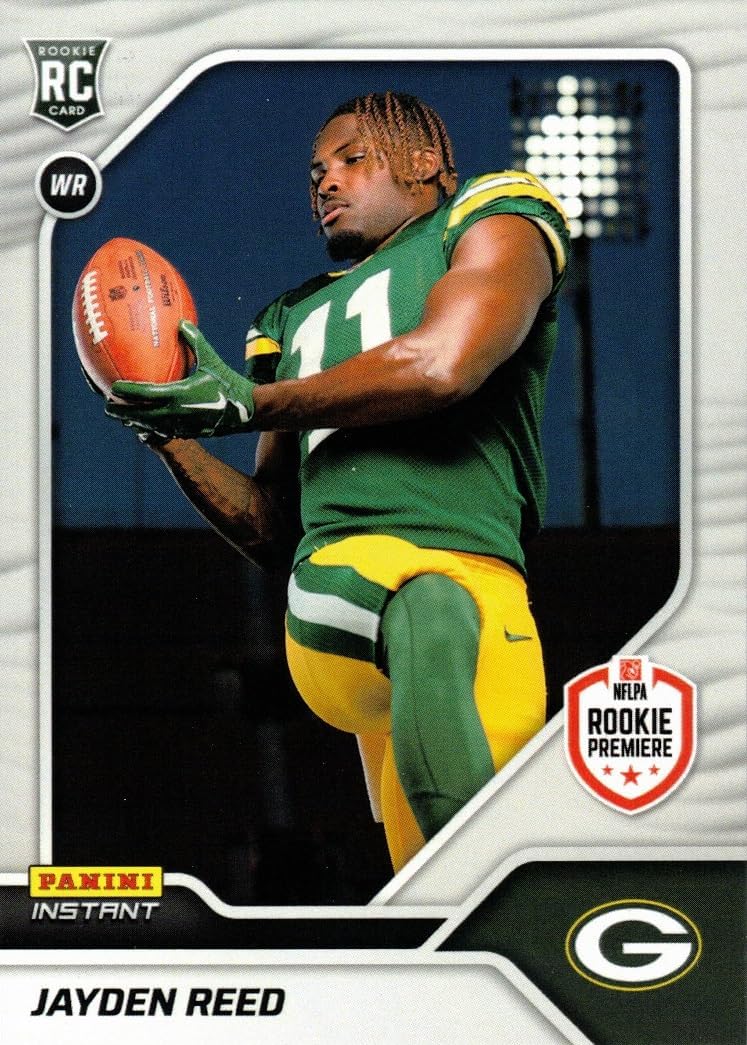 2023 Panini Instant Football #15 Jayden Reed Rookie Card Packers - Only 518 made!