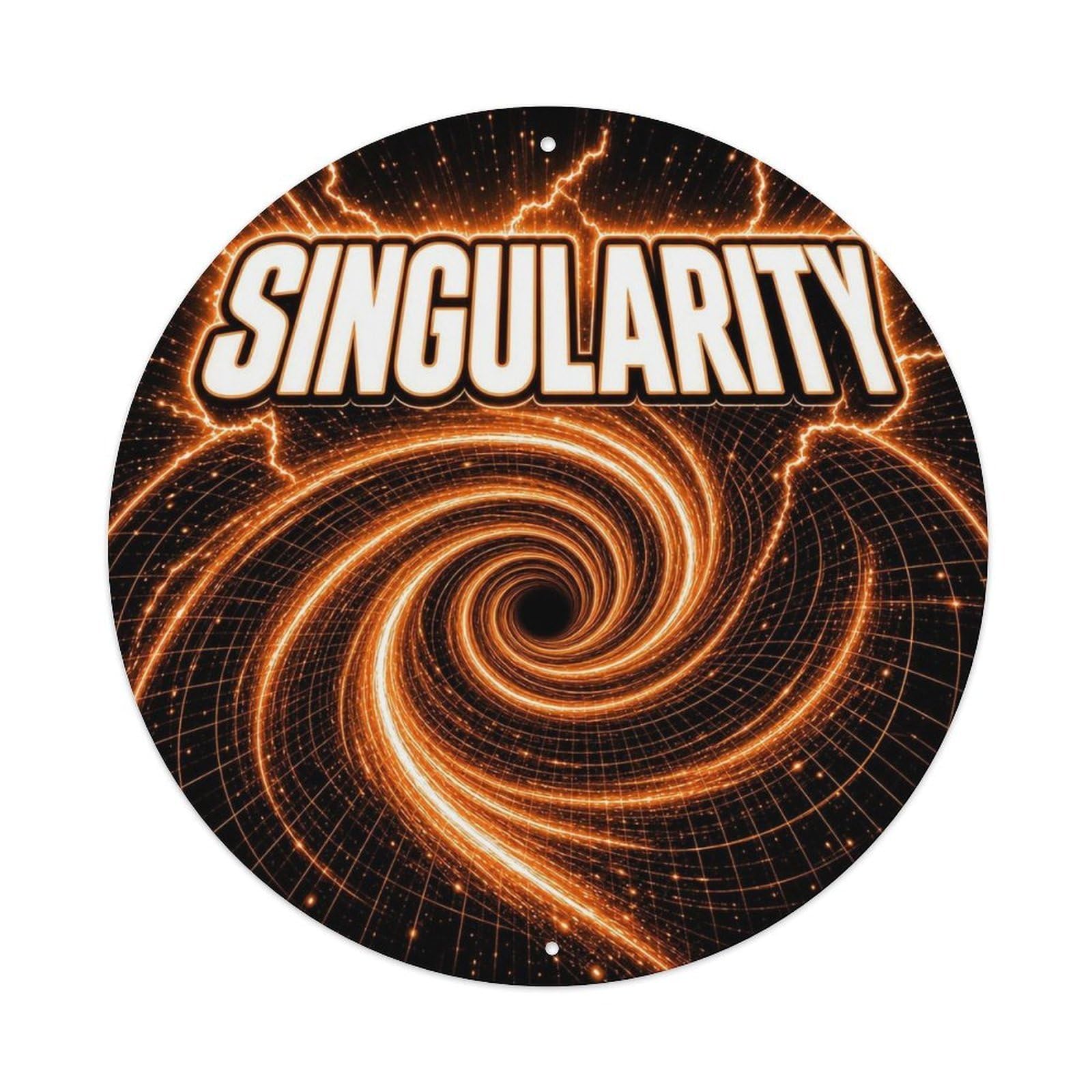 Astronomy Space Age Astral Black Hole Singularity Metal Tin Sign