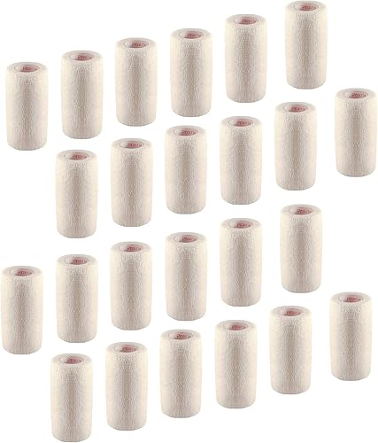 Miniatura 213 de Cinta adhesiva para veterinarios (negro) (paquete de 2) (4 pulgadas x 15 pies), autoadhesiva, adherente, cohesiva, flexible, autoadhesiva, rollo