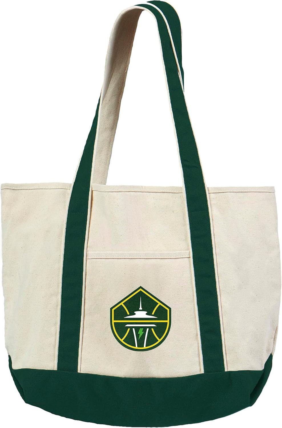 Northwest WNBA Canvas Tote Bag with Colored Strap, 15x21 Inch