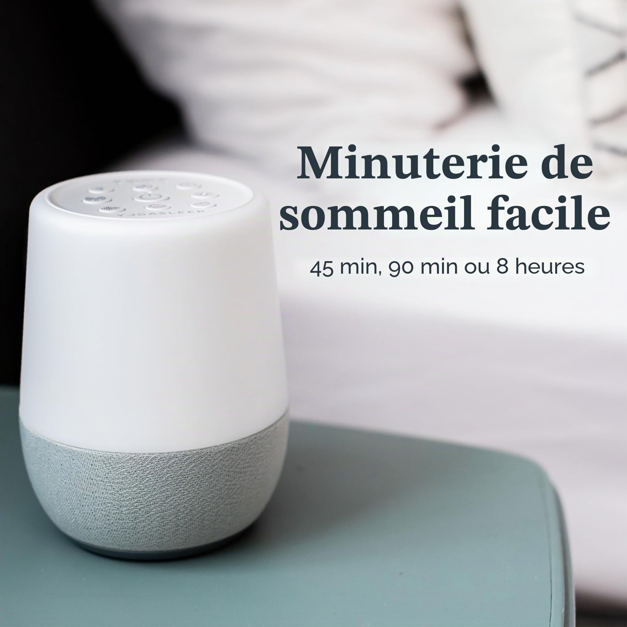 Yogasleep Machine à bruit blanc avec veilleuse et haut-parleur sans fil pour voyage, intimité au bureau, thérapie du sommeil pour adultes et bébés