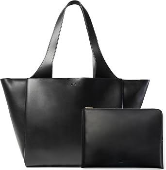 July Juliette Soft Large Tote Bag, Laptop Sleeve | Laptop Sleeve, Detachable Crossbody Strap, Pass-Through Band, Drink Bottle Holder, Tote Bag for Women, Work & Travel