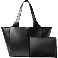 Juliette Soft Large Tote - Tote Bag for Women with Laptop Sleeve Detachable Crossbody Strap Pass-Through Band Drink