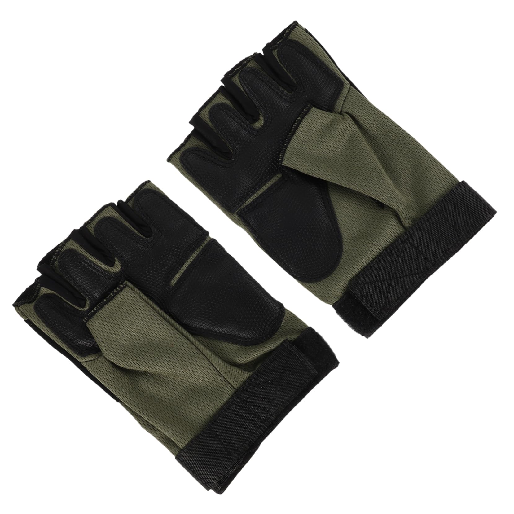 ULTECHNOVO Anti-Slip Bike Gloves Men's Cycling Mittens Outdoor Camping Gloves Half-Finger Breathable Ergonomic Fit