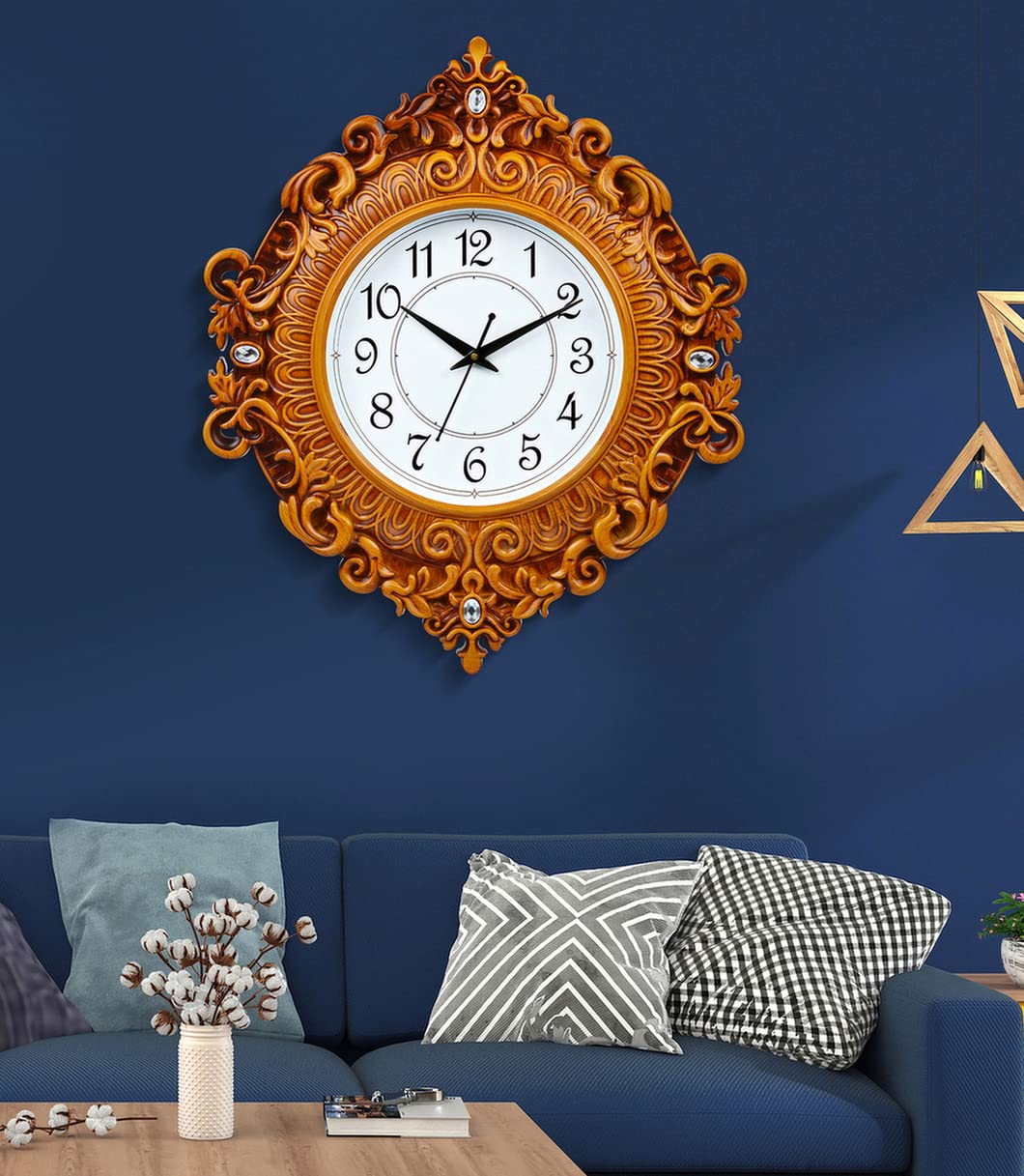 Harbour Analog Latest Stylish New Models Wall Clock for Home Living Room Hall Bedroom (Size Height 48 CM X Width 41 CM)- Home Decor Big Size Wall Clock -911MKJH3 (B09Y4GZHTF) Amazon Price History, Amazon Price Tracker