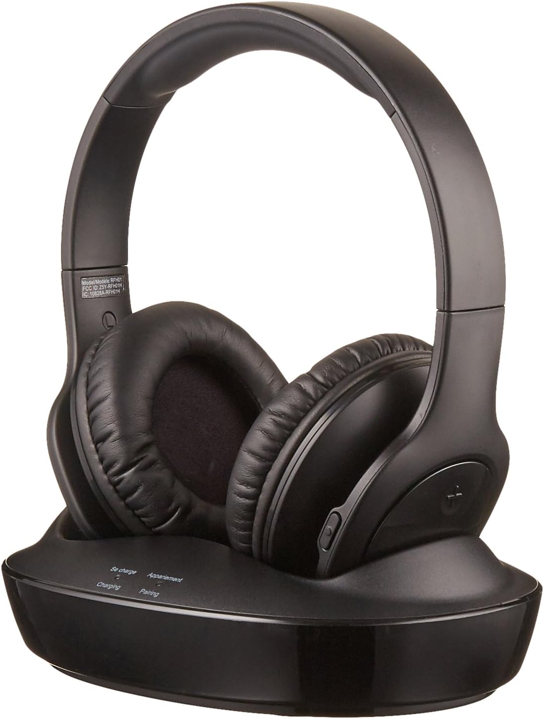 Amazon Basics Over-Ear Wireless RF Headphones with Charging Dock