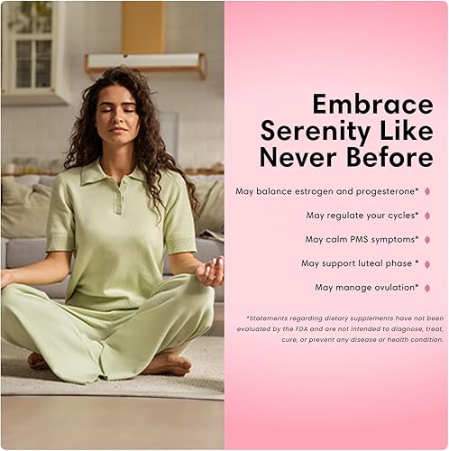 Miniatura 5 de FLEUR Vitex Capsules, Vitex Chasteberry para el equilibrio hormonal para mujeres, el suplemento PCOS ayuda a mantener el nivel de progesterona para