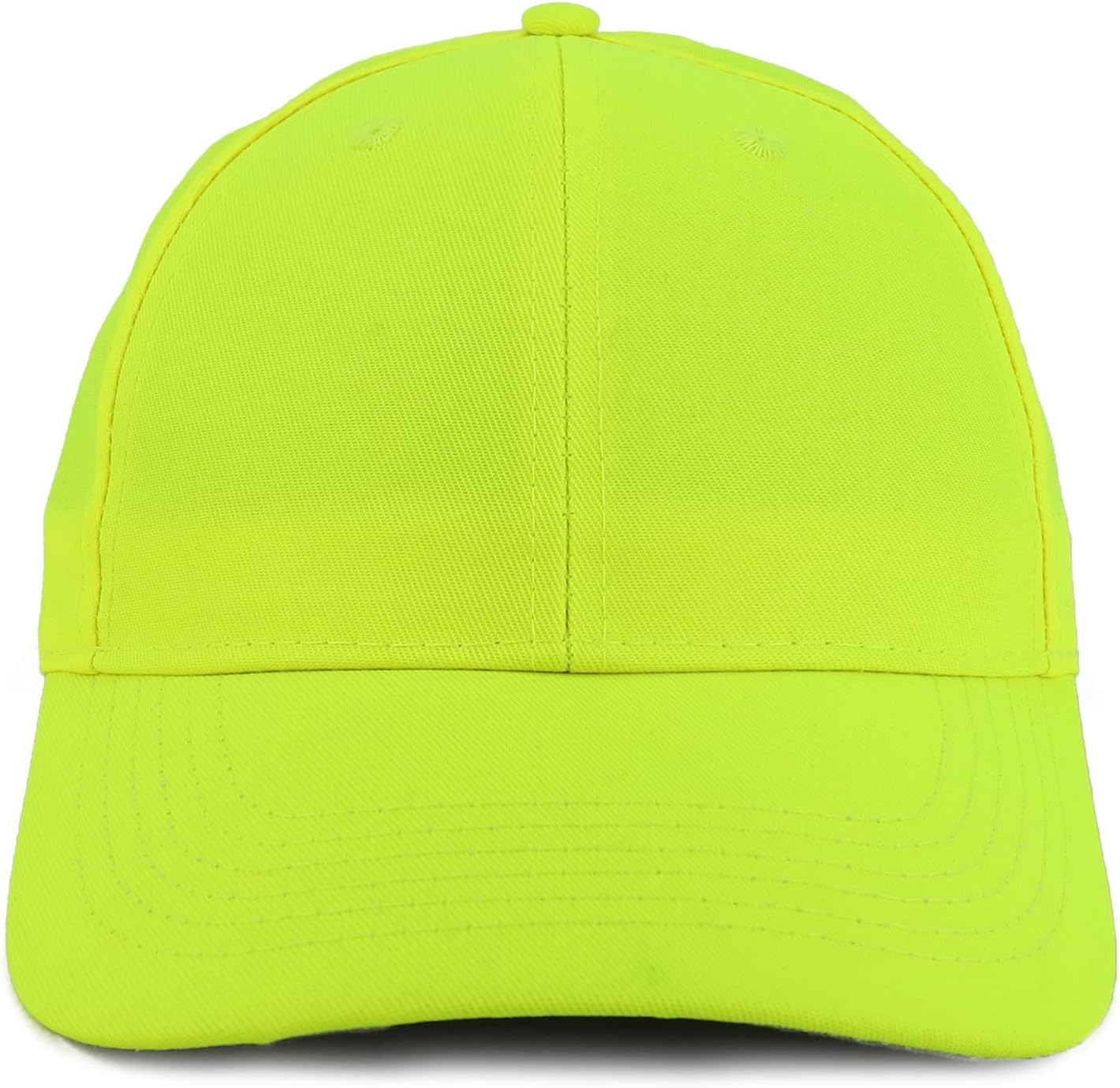 Armycrew Lightweight High Visibility Neon Color Safety Baseball Cap - Image 2