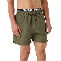 Calvin Klein Uomo Pantaloncino da Bagno Medium Drawstring Boxer con Cordoncino