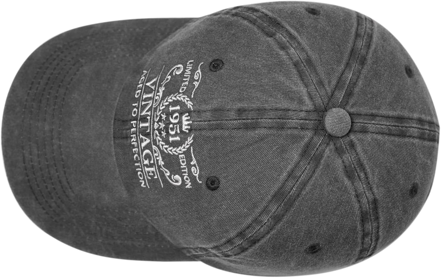 75th Birthday Gifts for Men Women, 75 Year Old Gifts Ideas, Adjustable Washed Cotton Embroidered Baseball Cap - Image 4