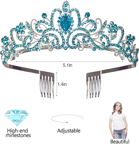 Miniatura 2 de Decoraciones de baby shower, Mommy to Be Crown and Sash Mother to Be Sash Baby Shower Boy Mommy to Be Faja y tiara para niños (azul), banda con