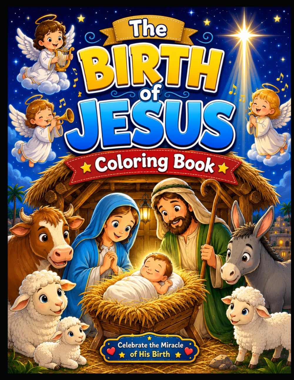 The Birth of Jesus Coloring Book