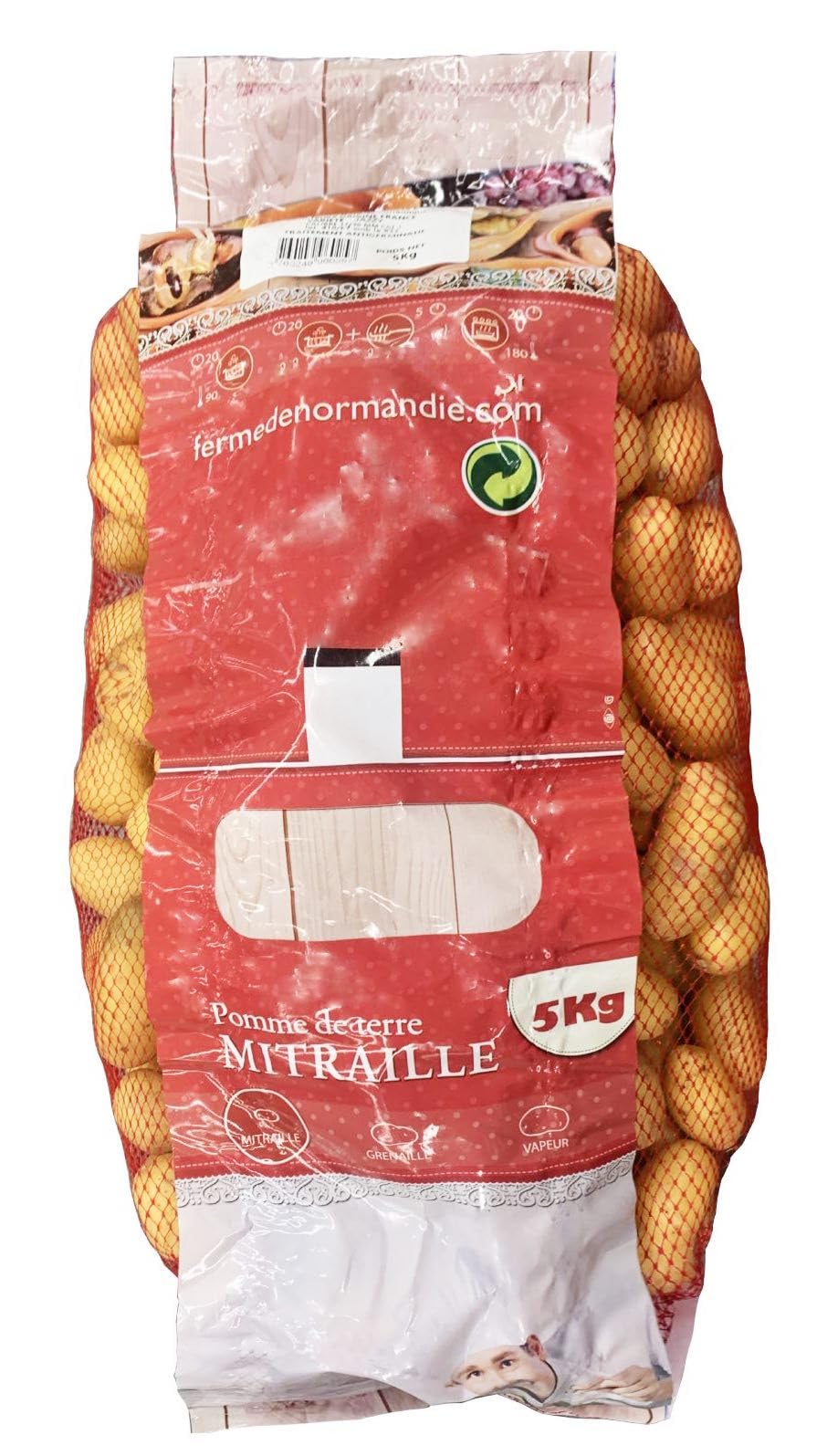 Pomme de Terre Grenaille Mitraille Filet 5kg Catégorie 1 France - Offres 5kg et 10kg - Livraison Gratuite France (5kg)