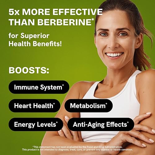 Miniatura 3 de Suplemento de dihidroberberina  deshidro berberina orgánica  Suplemento súper berberina con canela de Ceilán y ácido R alfa lipoico y apigenina