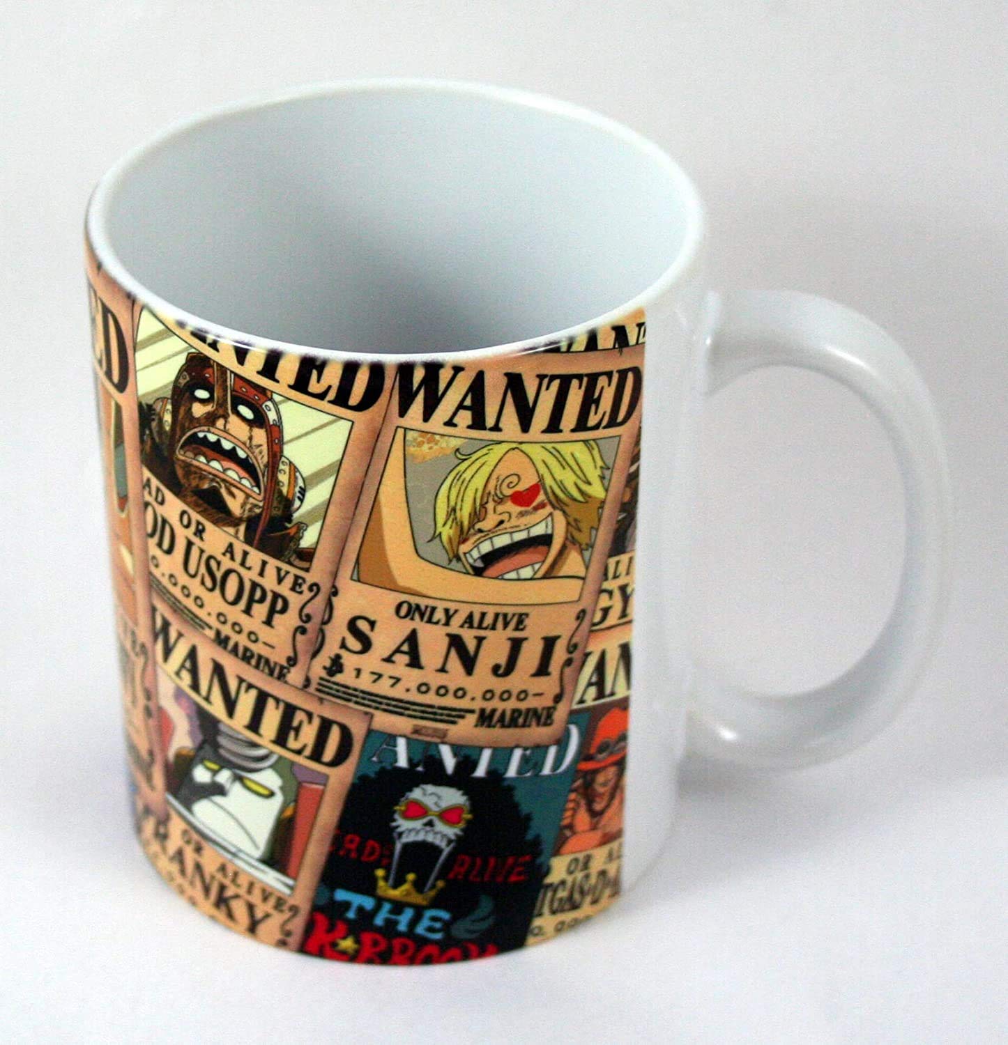 Ceramic Mug + Keychain - One Piece Series, 0.3L (New World Wanted), White, Juego de 2 piezas - Image 3