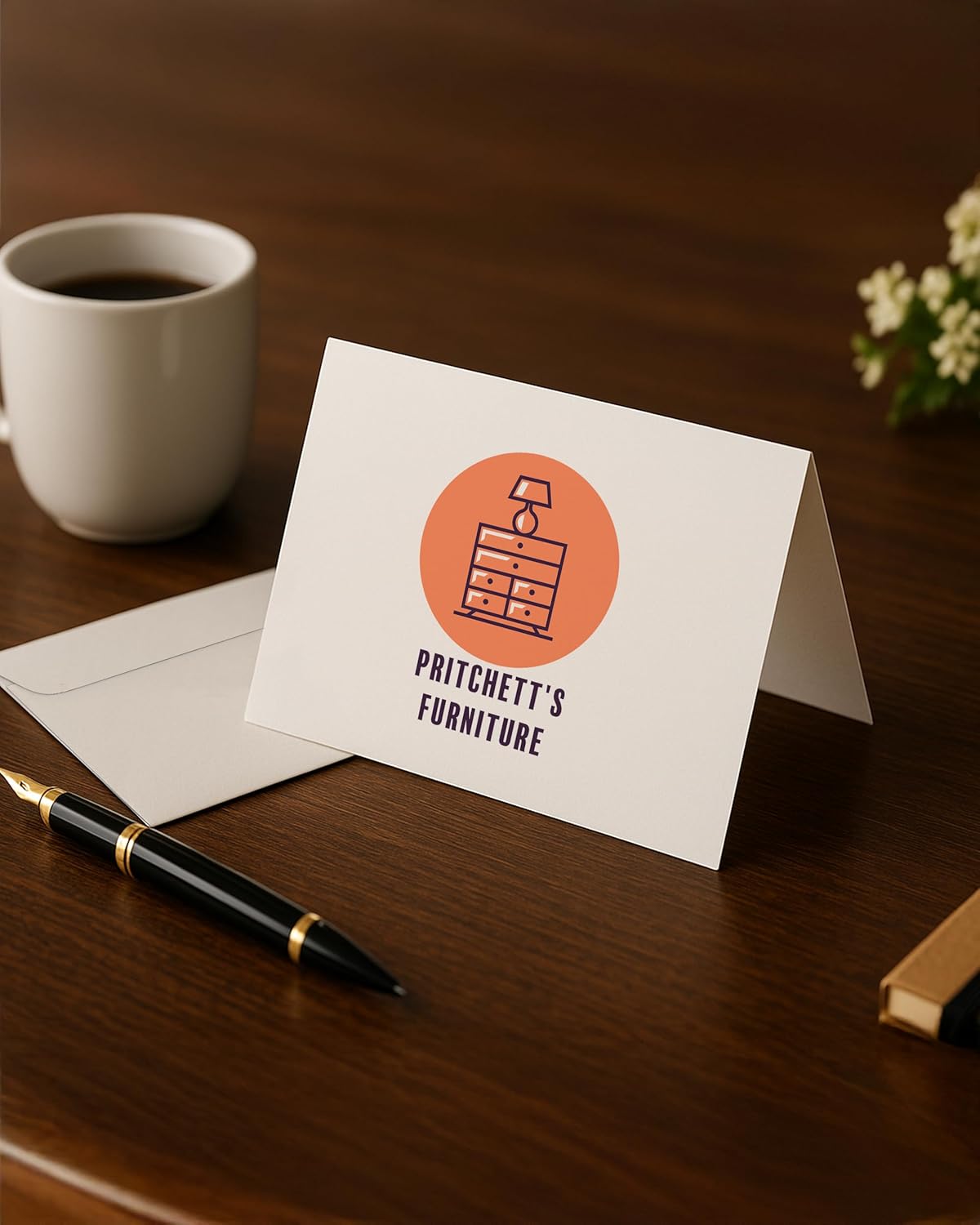 Printualist Personalized Logo Thank You Cards with White Envelopes – Custom Printed 7″×5″ Folded Business Greeting Cards – Bulk Pack (1–100 Cards) - Image 3