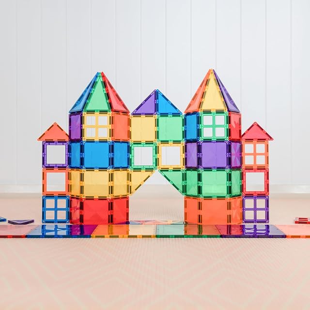 Foto 5 de 6 de CONNETIX Azulejos Magnéticos Arcoíris Paquete Inicial, 60 Piezas