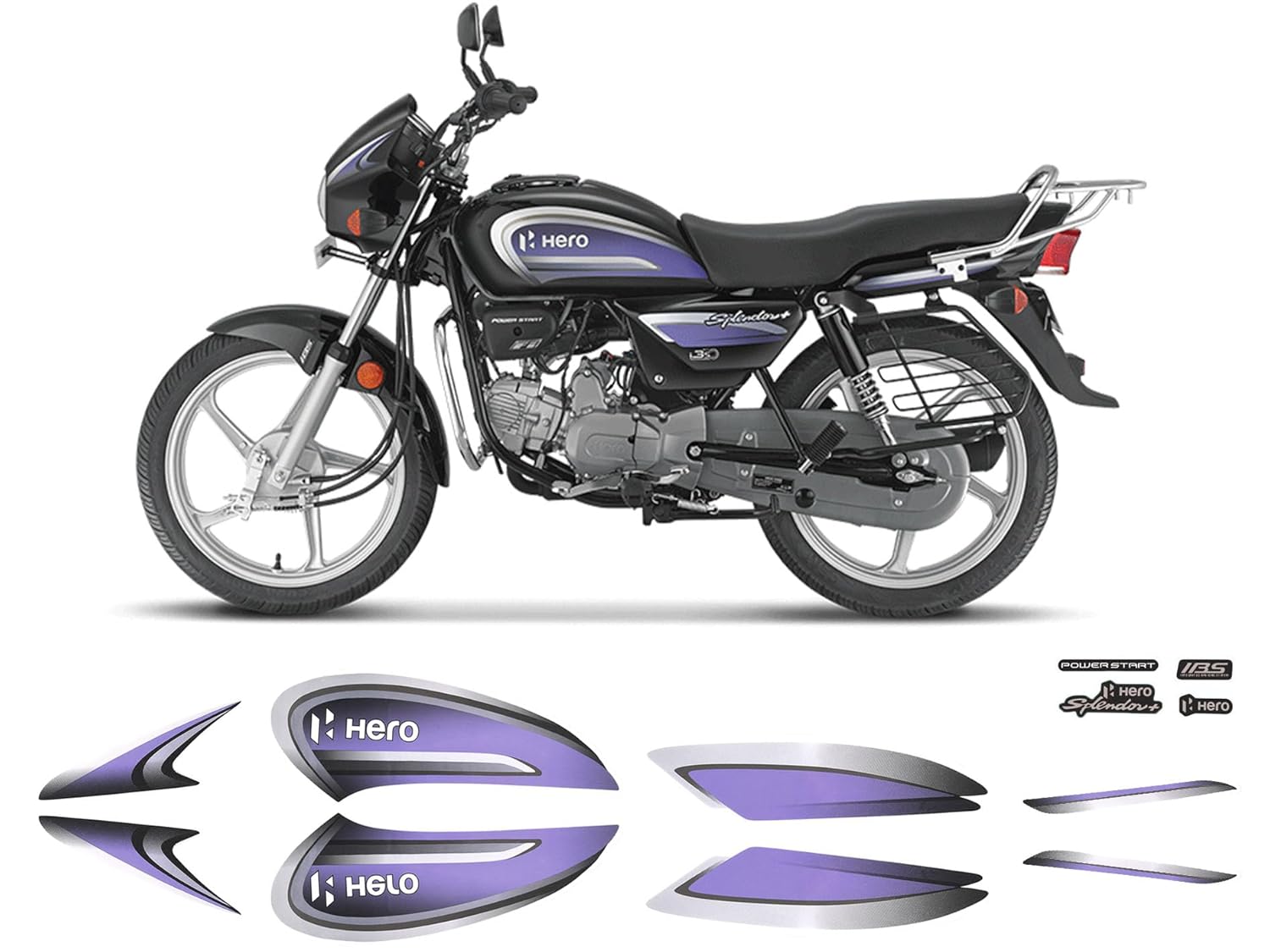 AUTODECALS Splendor+ i3 Stickers & Decals kit - Full Body Graphics ...