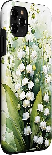 Vista 30 de Funda de fondo para iPhone 13 Pro Beautiful Lily of the Valley Watercolor