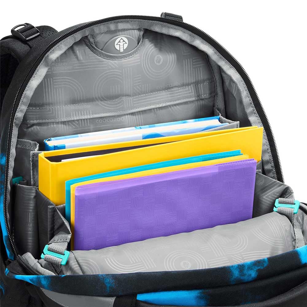 coocazoo MATE Schulranzen-Set 3tlg für Mädchen und Jungen ab der 4. Klasse mit Rucksack. Schlamperetui und Sportbeutel (Mystic Clouds V2)