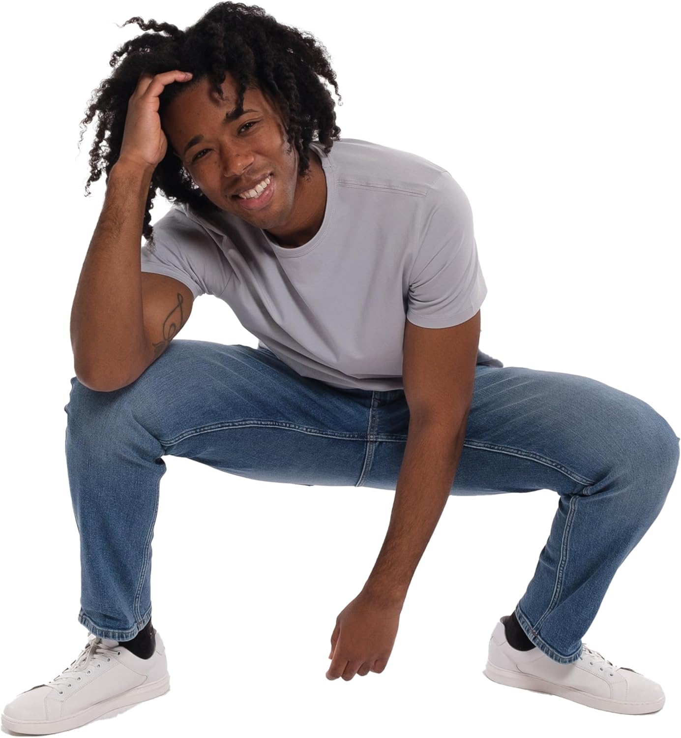 The Perfect Jean Slim Thick Slim Fit Jeans for Men, 99% Cotton Denim - Image 4