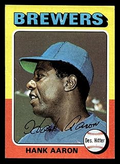 1975 Topps #660 Hank Aaron G-VG Brewers