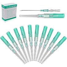 LEEYUKA 10Pcs Catheter Piercing Needles 18G Piercing Supplies | Catheter Needles Cateter Para Catheter Hollow Needles for Ear Nose Belly Cartilage Piercing Needles