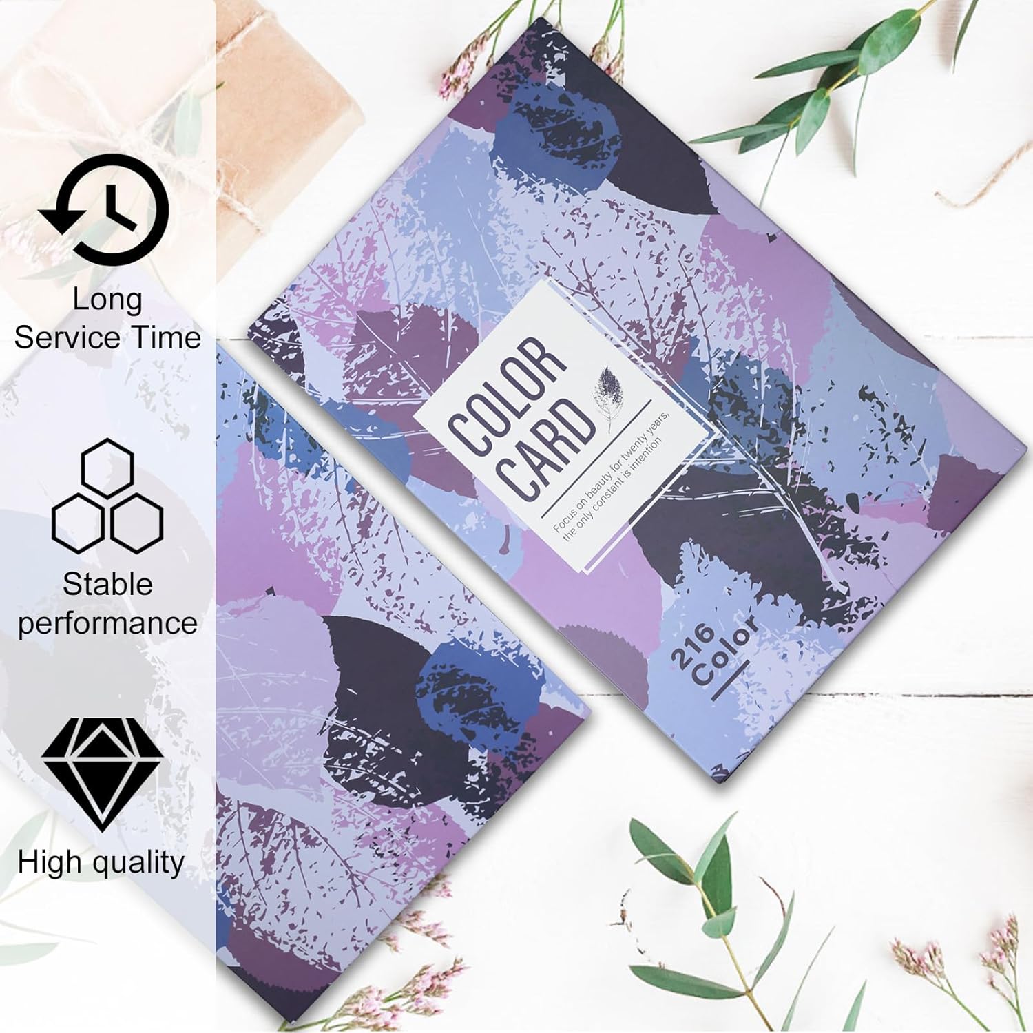 216 Nail Colors Book,Nail Color Display Book with 240 Nail Tips & 1-300 Number Labels,Professional Nail Color Swatches Book for Nail Polish Nails Art Design(Purple)