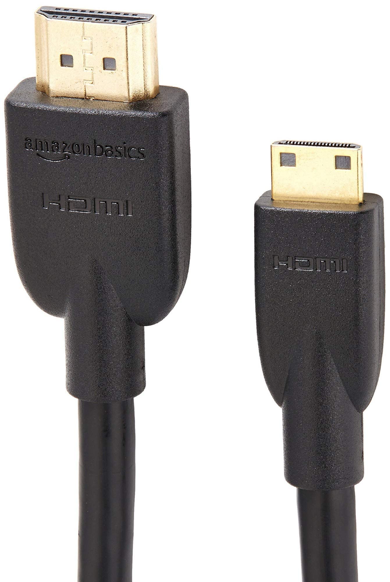 Amazon Basics Câble mini HDMI (source) vers HDMI (écran) haute vitesse, 1.8 m, noir