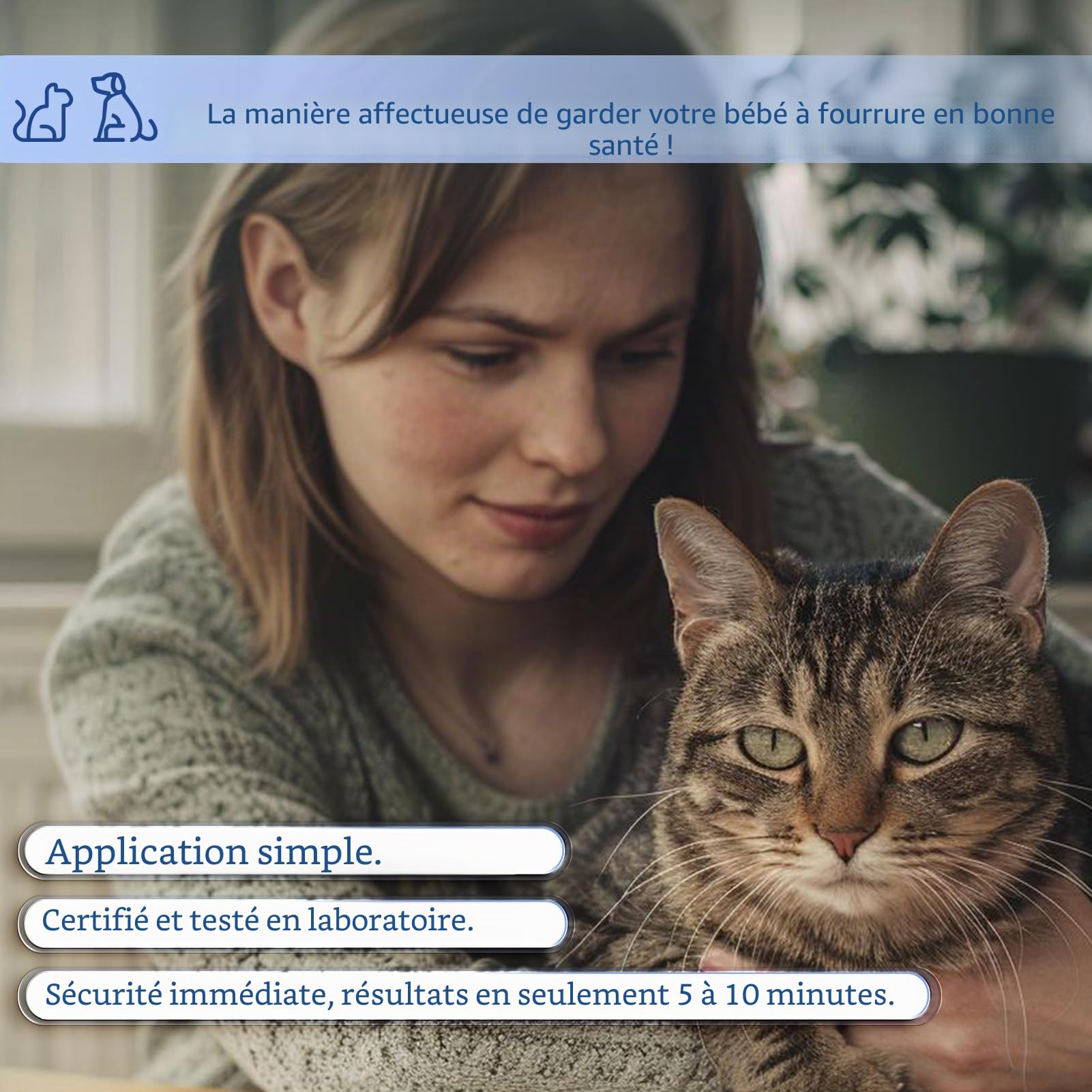 Lot de 2 tests rapides Giardia pour chiens et chats - Détection de diarrhée, de nausées et de perte de poids - Développement spécialisé de kits pour la détection des parasites intestinaux chez