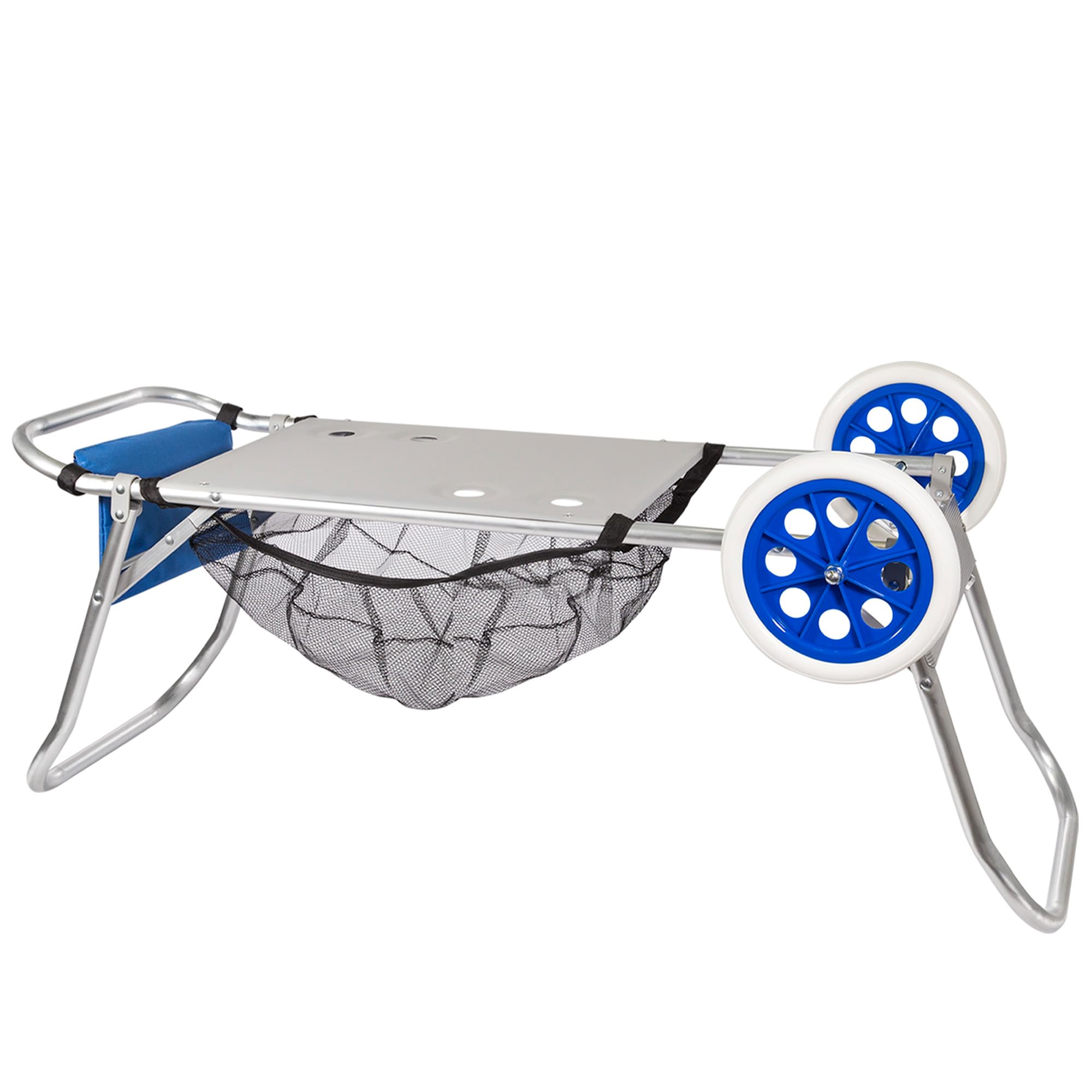 Aktive 53928 - Carrello da spiaggia pieghevole trasformabile in tavolo 2 in 1, Misure 47x52x100 cm, Peso massimo 20 kg, Custodia multiuso per spiaggia, campeggio, eventi
