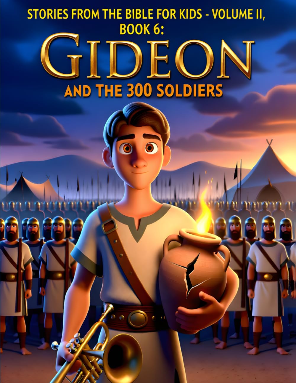 Stories from the Bible for Kids – Volume II, Book 6 Gideon and the 300 Soldiers: A Courageous Bible Story About Trusting God’s Strength Over Our Own