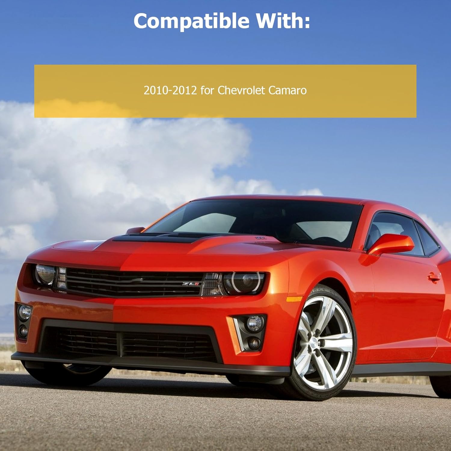 ASAPE Complete Struts Front A Pair Fit for 2010 2011 2012 for Chevrolet Camaro 6.2L Quick-Strut Complete Strut Assembly w/Coil Spring Replace OE 172359 172360