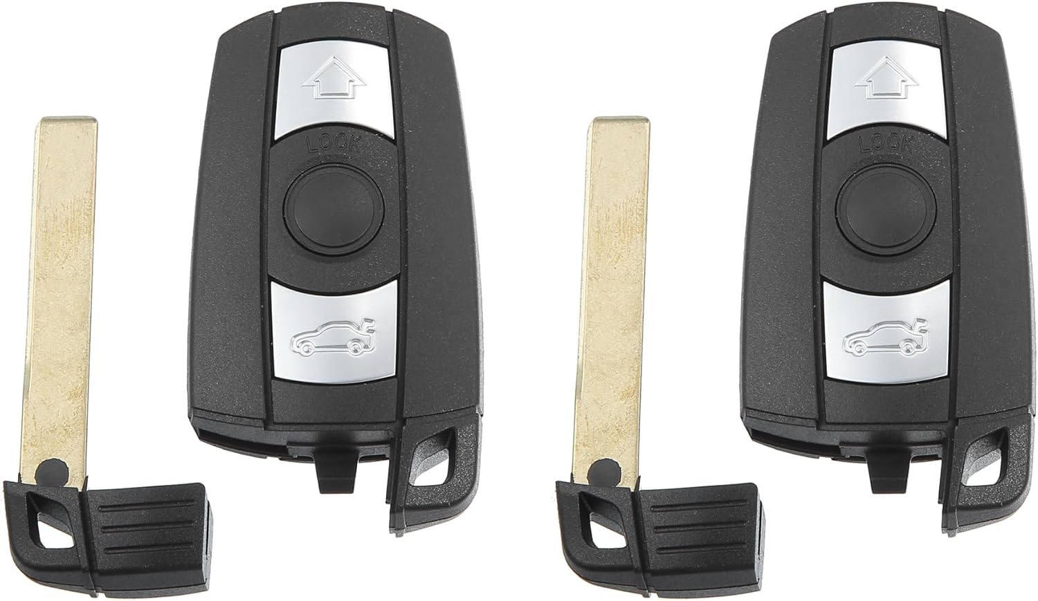 ACROPIX 315 MHz Smart Key Fob Keyless Entry Remote Fit for BMW 3 5 Series 2006-2011 KR55WK49127 - Pack of 2 Black