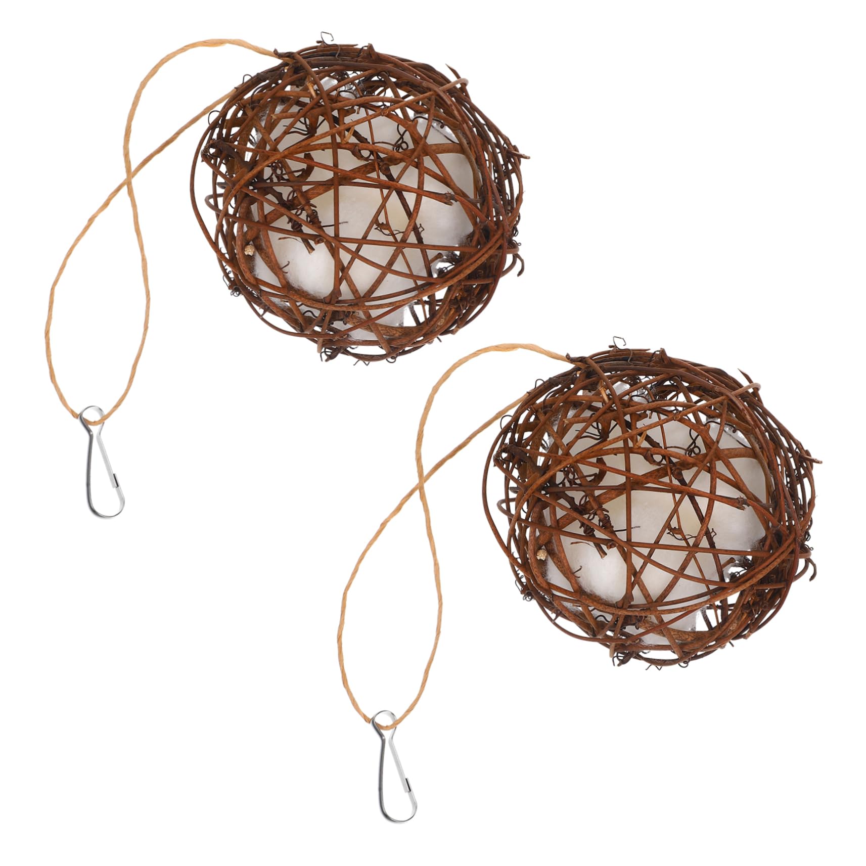 HANABASS 10pièces Jouets à Mordre pour Oiseaux De Fourrage Résistantes pour Perruches Et Petits Animaux Matériau De Nidification Naturel