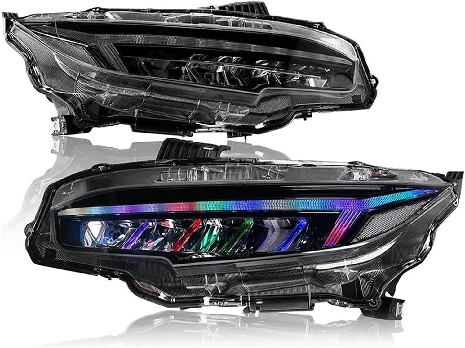 車のライト 用のシビック10th 2016-2021用カーヘッドライトRGBヘッドライト