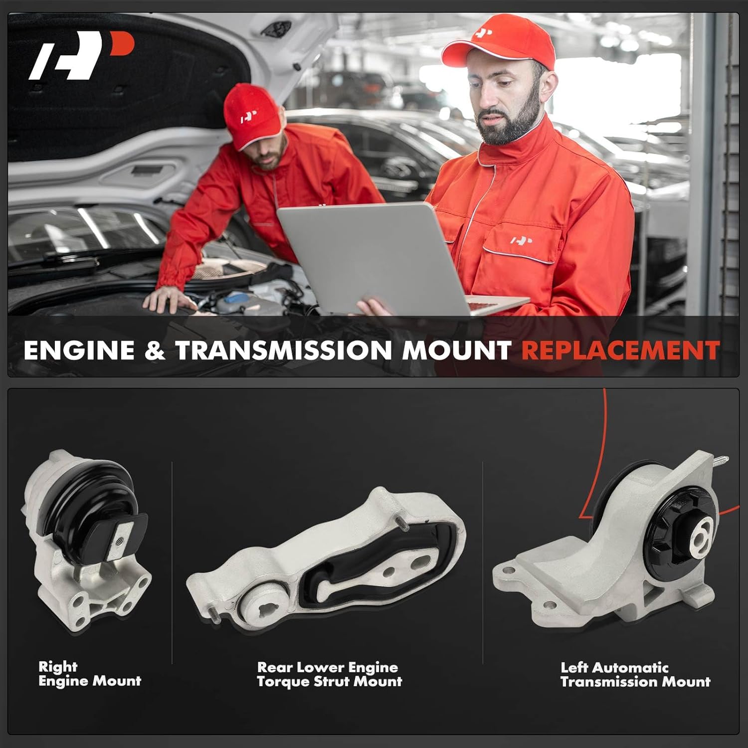 A-Premium 3PCS Engine Motor Mount Transmission Mount and Torque Strut Mount Set Compatible with Ford Taurus Flex 2013-2019, Police Interceptor Sedan & Lincoln MKS, MKT, Automatic Transmission