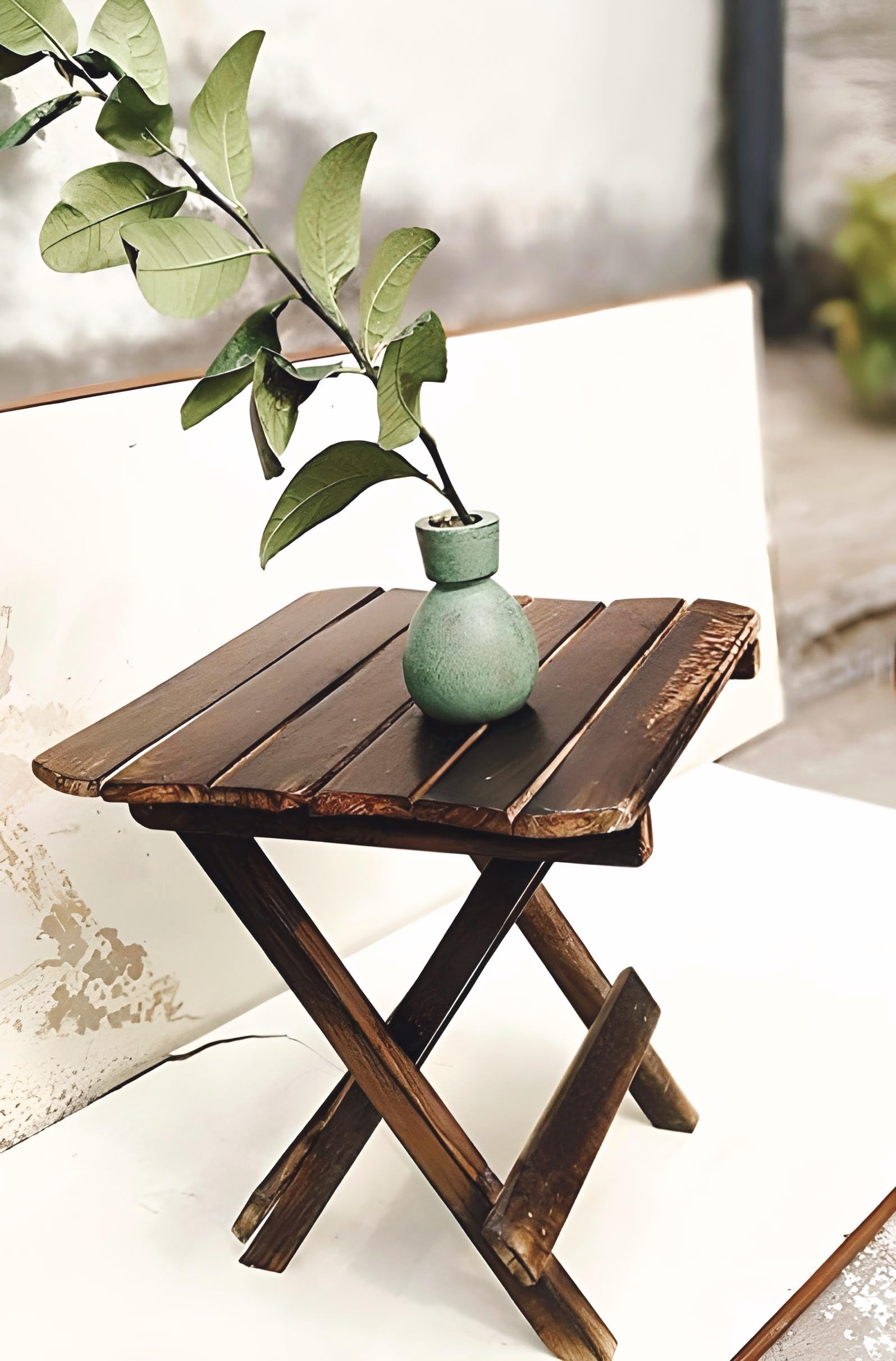 Bros Moon Elegant and Sturdy Favourite Table for Living and Bed Room/Kid's Furniture/Out Door/Garden use/Gift/Festival (Square Table, 12 Inches)-picture-52