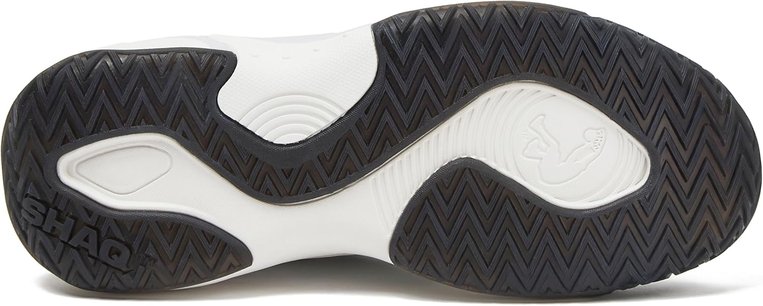SHAQ Dunkman Basketball Shoes for Men, Indoor or Outdoor Court Basketball Mens Sneakers, Black or White Size 8 to 13